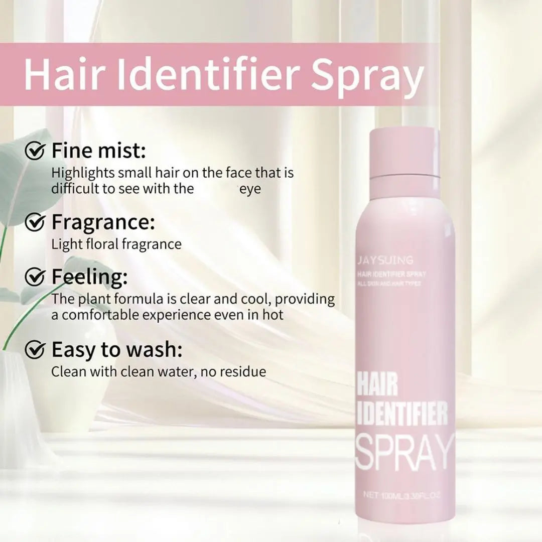 Hair Identifier Spray Painless Face Shaving Inhibitor Depilation for Woman Facial Hair Removal Spray for Smooth Beauty Face Care