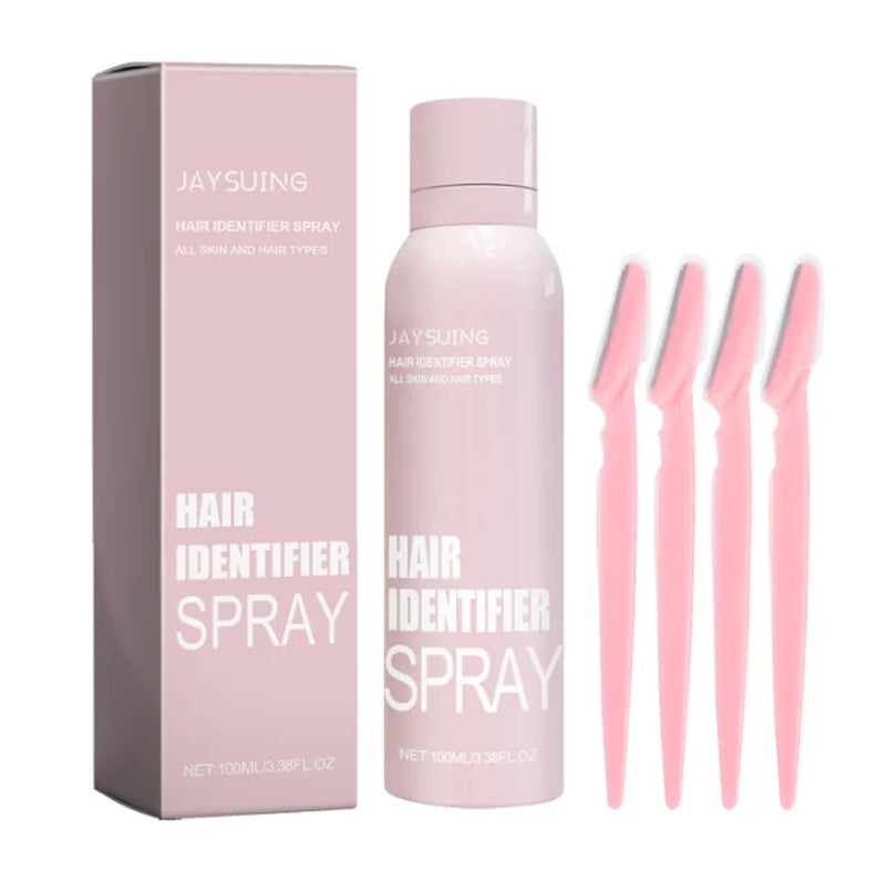 Hair Identifier Spray Painless Face Shaving Inhibitor Depilation for Woman Facial Hair Removal Spray for Smooth Beauty Face Care