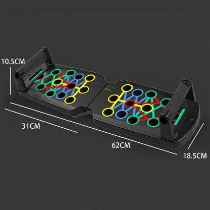 Portable Multifunctional Push-Up Board Set with Handles Foldable Fitness Equipment for Chest Abdomen Arms and Back Training
