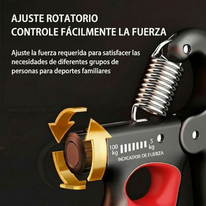 Expansor de muñeca para gimnasio con fuerza de agarre de 5-60/100/150 kg, fortalecedor de manos ajustable para recuperación muscular y ejercicios de fuerza de manos.