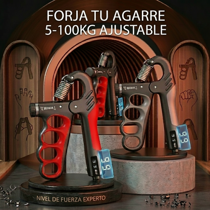 Expansor de muñeca para gimnasio con fuerza de agarre de 5-60/100/150 kg, fortalecedor de manos ajustable para recuperación muscular y ejercicios de fuerza de manos.