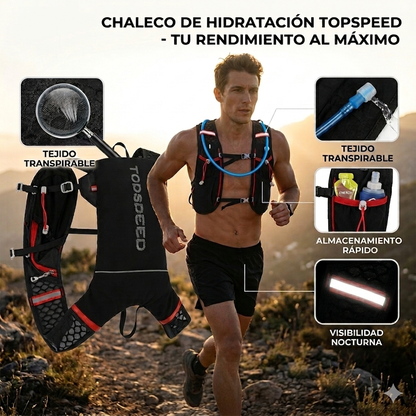 Mochila de Trail Running Ultraligera 5L – Chaleco de Hidratación para Ciclismo y Deporte al Aire Libre con Bolsa de Agua de 1,5L