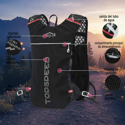 Mochila de Trail Running Ultraligera 5L – Chaleco de Hidratación para Ciclismo y Deporte al Aire Libre con Bolsa de Agua de 1,5L