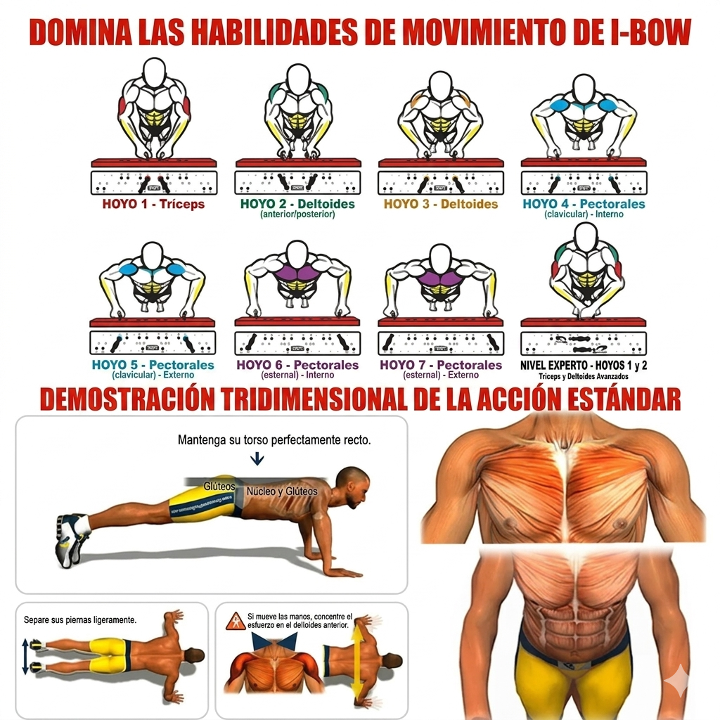 Juego de tabla de flexiones multifuncional portátil con asas, plegable, para entrenamiento de pecho, abdomen, brazos y espalda.