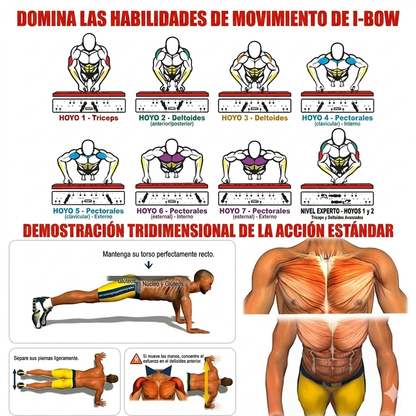 Juego de tabla de flexiones multifuncional portátil con asas, plegable, para entrenamiento de pecho, abdomen, brazos y espalda.