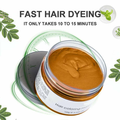 Crema Cera De Cabello Temporal Tinte De Pelo Blonde Color Crema Para Mujer Hombr