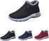 Womens Winter Snow Boots Warm Sheepskin-Lined Orthopedic Shoes Slip on Ankle Sneakers with Arch Support Comfortable Lightweight Waterproof Walking Fur Fuzzy Thermal Soft Booties Outdoor Hiking Shoes
