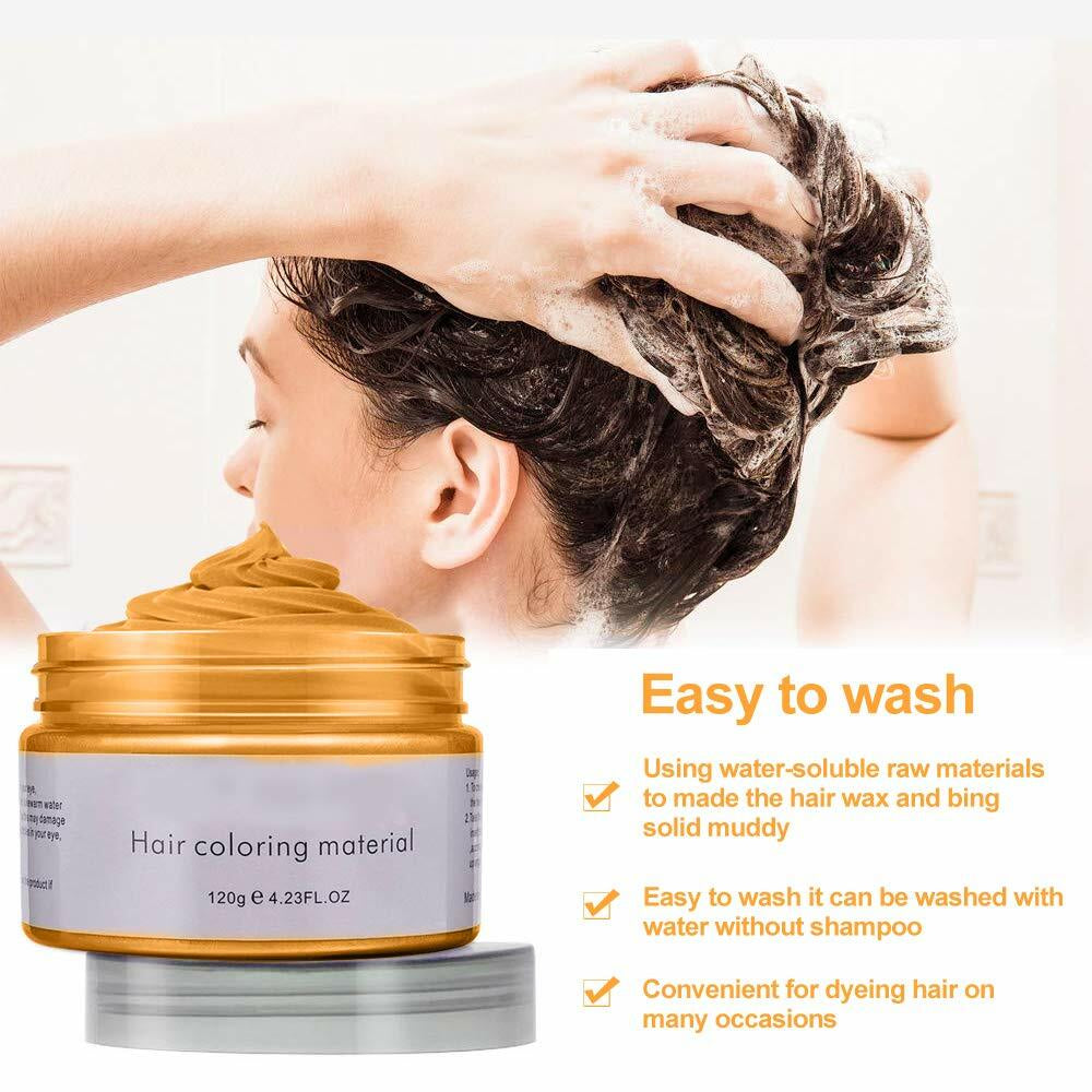 Crema Cera De Cabello Temporal Tinte De Pelo Blonde Color Crema Para Mujer Hombr